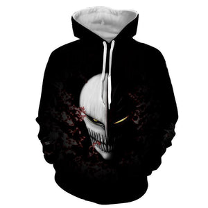 Ichigo Hollow Face Mask Bleach 3D Hoodie