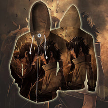 Load image into Gallery viewer, Naruto Hoodie -Sasuke &amp; Itachi 3D Hoodie - Zip Up Jacket