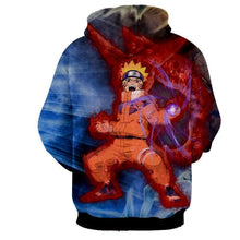 Load image into Gallery viewer, KID NARUTO NINE TAIL RASENGAN 3D HOODIE - NARUTO JACKET