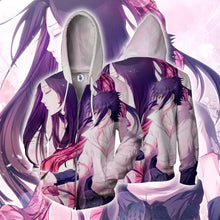 Load image into Gallery viewer, Naruto Hoodie -Sasuke &amp; Izumi Uchiha 3D Hoodie - Zip Up Jacket