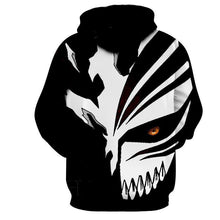 Load image into Gallery viewer, Ichigo Kurosaki Cool Hollow black And White Mask 3D Hoodie