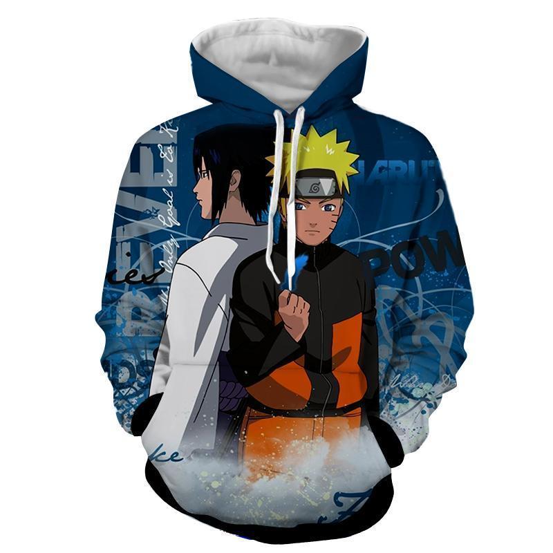 NARUTO AND SASUKE 3D HOODIE - NARUTO JACKET