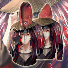 Load image into Gallery viewer, Naruto Hoodie -Itachi Uchiha 3D Hoodie - Zip Up Jacket