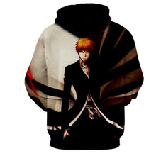 Load image into Gallery viewer, Ichigo Kurosaki Shinigami Bankai 3D Hoodie