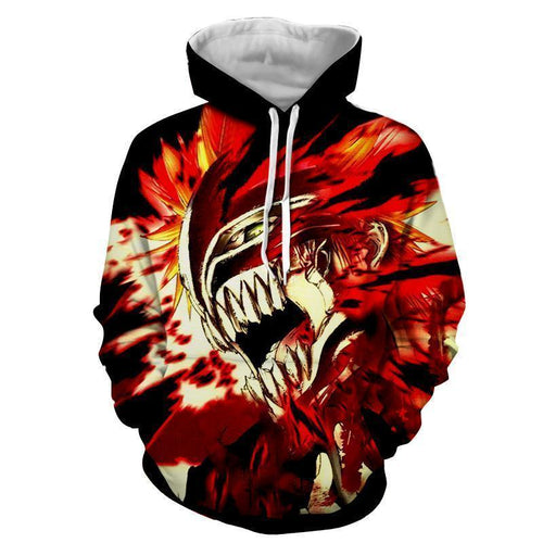 Ichigo Hollow Rogue Face Mask 3D Hoodie