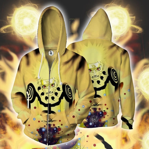 Naruto Hoodie - 3D Hoodie - Zip Up Jacket