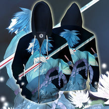 Load image into Gallery viewer, Naruto Hoodie -Sasuke  3D Hoodie - Zip Up Jacket