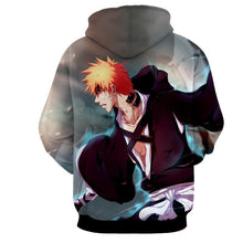 Load image into Gallery viewer, Ichigo Kurosaki Vs Captain Aizan 3D Hoodie