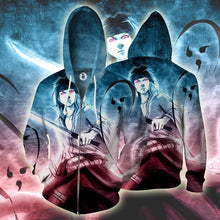 Load image into Gallery viewer, Naruto Hoodie-Itachi Uchiha 3D Hoodie - Zip Up Jacket
