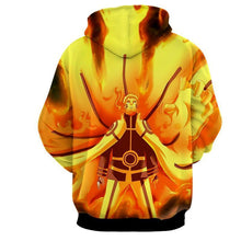 Load image into Gallery viewer, Hokage Naruto 3D Hoodie - Nine Tail Hokage Naruto 3D Jacket