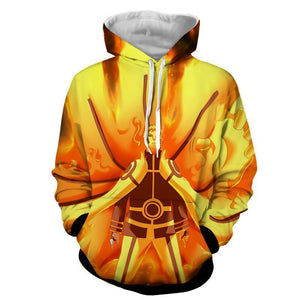 Hokage Naruto 3D Hoodie - Nine Tail Hokage Naruto 3D Jacket
