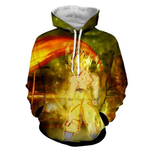Dragon Ball Z Hoodie - Goku SSJ 3D Hoodie - Jacket