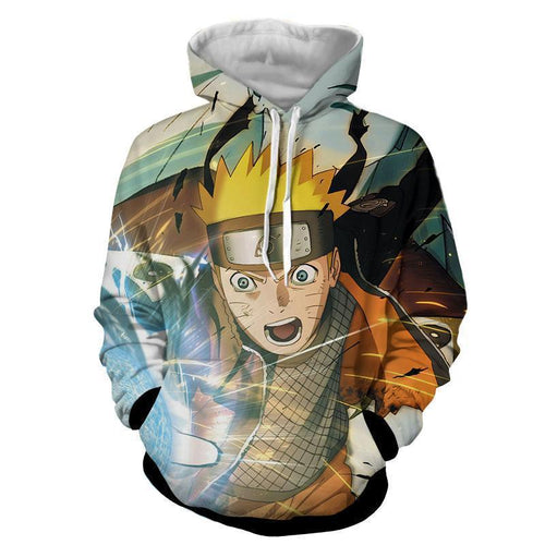 Naruto 3D Hoodies - Fighting Naruto jacket