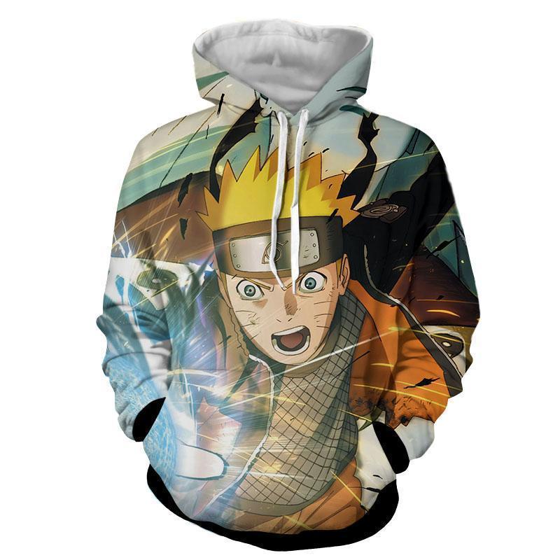 Naruto 3D Hoodies - Fighting Naruto jacket