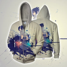 Load image into Gallery viewer, Naruto Hoodie-Sasuke 3D Hoodie - Zip Up Jacket