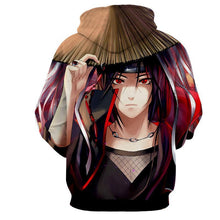 Load image into Gallery viewer, Itachi Uchiha Mangekyou Sharingan 3D jacket - Naruto Hoodie