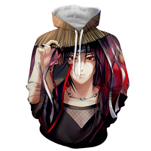 Itachi Uchiha Mangekyou Sharingan 3D jacket - Naruto Hoodie