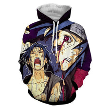 Load image into Gallery viewer, Sasuke Uchiha Mangekyou Sharingan 3D Jacket - Naruto Hoodie