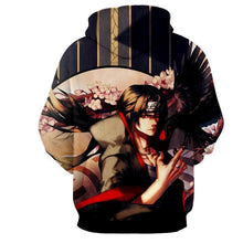 Load image into Gallery viewer, Naruto Hoodie - Itachi Uchiha Genjutsu 3D Hoodie - Jacket