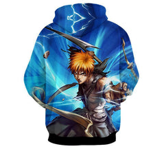 Load image into Gallery viewer, Ichigo Kurosaki Zangetsu 3D Hoodie