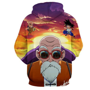 Dragon Ball Z Hoodie - Master Roshi 3D Hoodie - DBZ Hoodie
