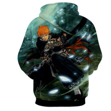 Load image into Gallery viewer, Ichigo Kurosaki Shinigami Bankai 3D Hoodie
