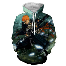 Load image into Gallery viewer, Ichigo Kurosaki Shinigami Bankai 3D Hoodie
