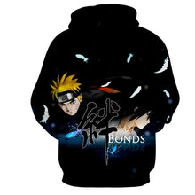 Load image into Gallery viewer, Naruto Hoodie - Naruto And Sasuke Bond 3D Hoodie - Jacket