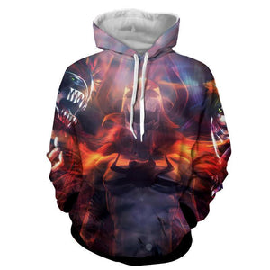 Bleach Ichigo Full Hollowfication Form Vasto Lorde 3D Hoodie
