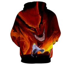 Load image into Gallery viewer, Naruto Hoodie - Nine Tail 3D Hoodie -JACKET