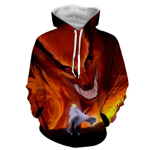 Naruto Hoodie - Nine Tail 3D Hoodie -JACKET