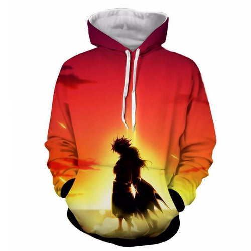 Fairy Tail Natsu Dragneel Cool Sunset 3D Hoodies