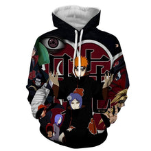 Load image into Gallery viewer, Naruto Hoodie -Team Akatsuki 3D Hoodie -JACKET