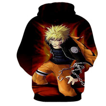 Load image into Gallery viewer, NARUTO UZUMAKI NINE TAIL 3D HOODIE - NARUTO JACKET