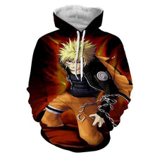Load image into Gallery viewer, NARUTO UZUMAKI NINE TAIL 3D HOODIE - NARUTO JACKET