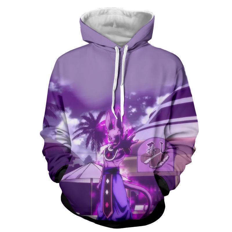 Dragon Ball Z Hoodie - Beerus 3D Hoodie - Dragon Ball Z Jacket