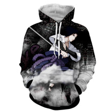 Load image into Gallery viewer, Naruto Hoodie -Sasuke 3D Hoodie -JACKET