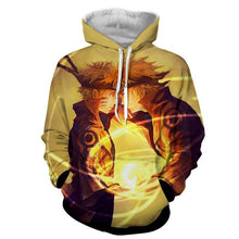 Load image into Gallery viewer, Naruto Hoodie -Naruto &amp; Baruto 3D Hoodie -JACKET