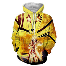 Load image into Gallery viewer, Naruto Hoodie -Naruto &amp; Nine tail 3D Hoodie -JACKET