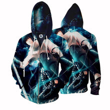 Load image into Gallery viewer, Naruto Hoodie -Sasuke 3D Hoodie - Zip Up Jacket