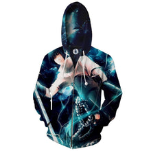 Load image into Gallery viewer, Naruto Hoodie -Sasuke 3D Hoodie - Zip Up Jacket
