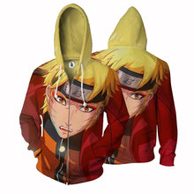 Load image into Gallery viewer, Naruto Hoodie - 3D Hoodie - Zip Up Jacket