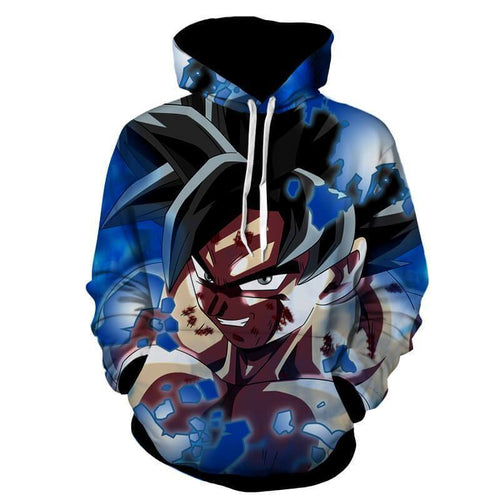 Dragon Ball Super Z Hoodie - Goku Ultra Instinct Hoodie - Jacket