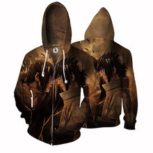 Load image into Gallery viewer, Naruto Hoodie -Sasuke &amp; Itachi 3D Hoodie - Zip Up Jacket