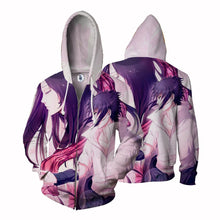 Load image into Gallery viewer, Naruto Hoodie -Sasuke &amp; Izumi Uchiha 3D Hoodie - Zip Up Jacket