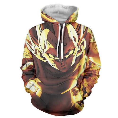 Dragon Ball Z Hoodie - SSJ Majin Vegeta 3D Hoodie