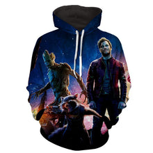 Load image into Gallery viewer, Peter Quill-Raccoon-Groot 3D Hoodie - Guardian Of Galaxy Jacket