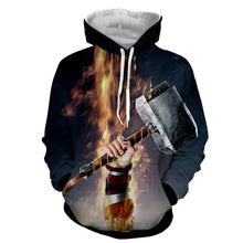 Load image into Gallery viewer, Thor Hoodies - 3D Printed Hoodie - Thor Mjolnir
