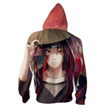 Load image into Gallery viewer, Naruto Hoodie -Itachi Uchiha 3D Hoodie - Zip Up Jacket