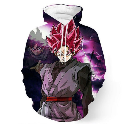 Dragon Ball Super Z Hoodie - Black Goku 3D Hoodie